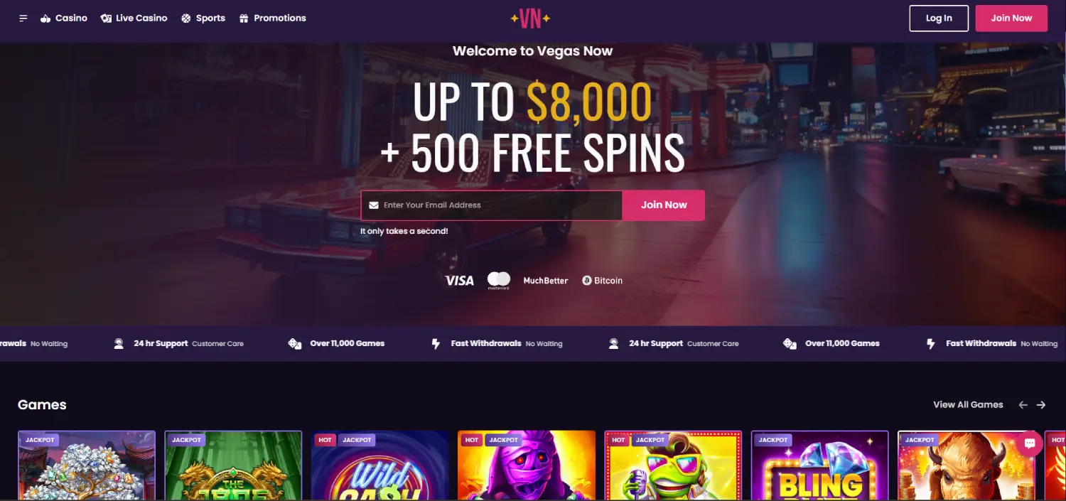 vegasnow main page